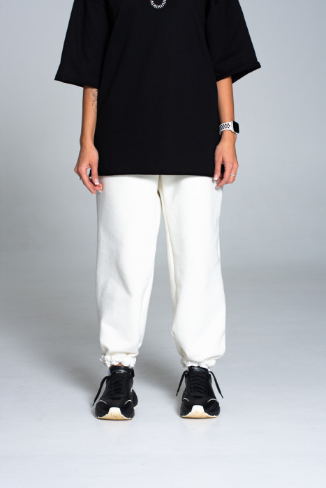 Джоггеры Miller's, THREE Over, цв. Белый, unisex.