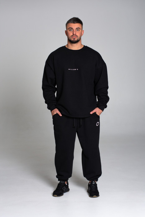 Свитшот Miller's, THREE Over, цв. Черный, unisex.