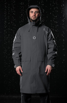 Мембранный плащ (дождевик) Miller&#039;s, ONE, цв. Серый, unisex.