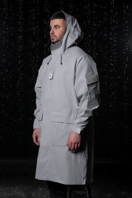 Мембранный плащ (дождевик) Miller&#039;s, ONE, цв. св. Серый, unisex.