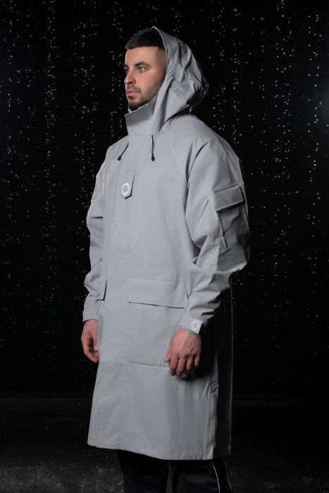 Мембранный плащ (дождевик) Miller's, ONE, цв. св. Серый, unisex.