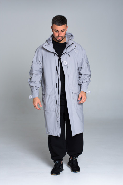 Мембранный плащ (дождевик) Miller's, ONE, цв. св. Серый, unisex.