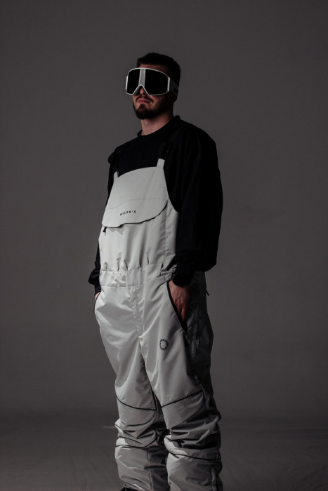 Полукомбинезон горнолыжный Miller's, ONE Over, цв. св. Серый, unisex.