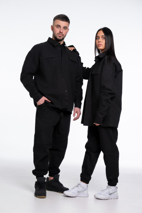 Костюм Miller's, TWO Over, цв. Черный, (unisex, Рубашка + Джоггеры).