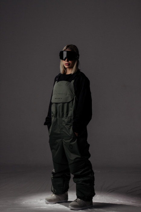 Полукомбинезон горнолыжный Miller's, ONE Over, цв. Хаки, unisex.