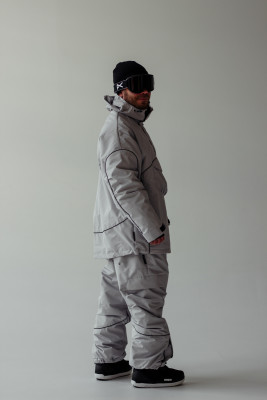 Анорак горнолыжный Miller&#039;s, ONE Over, цв. св. Серый, unisex.